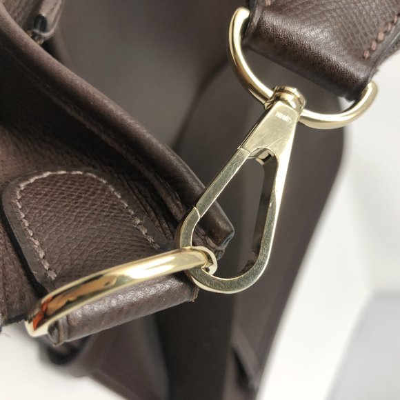 HERMES Evelyne Dark Brown Crossbody - Picture 13 of 13